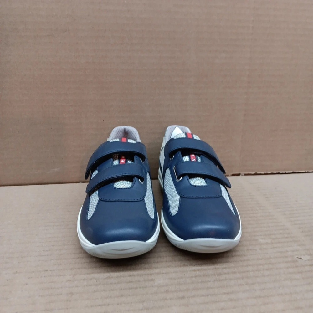 Prada Blue and White Sneakers